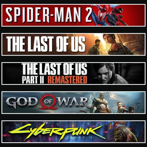  Spider 2 +TLOU1 +2 +GOW +Cyberpunk